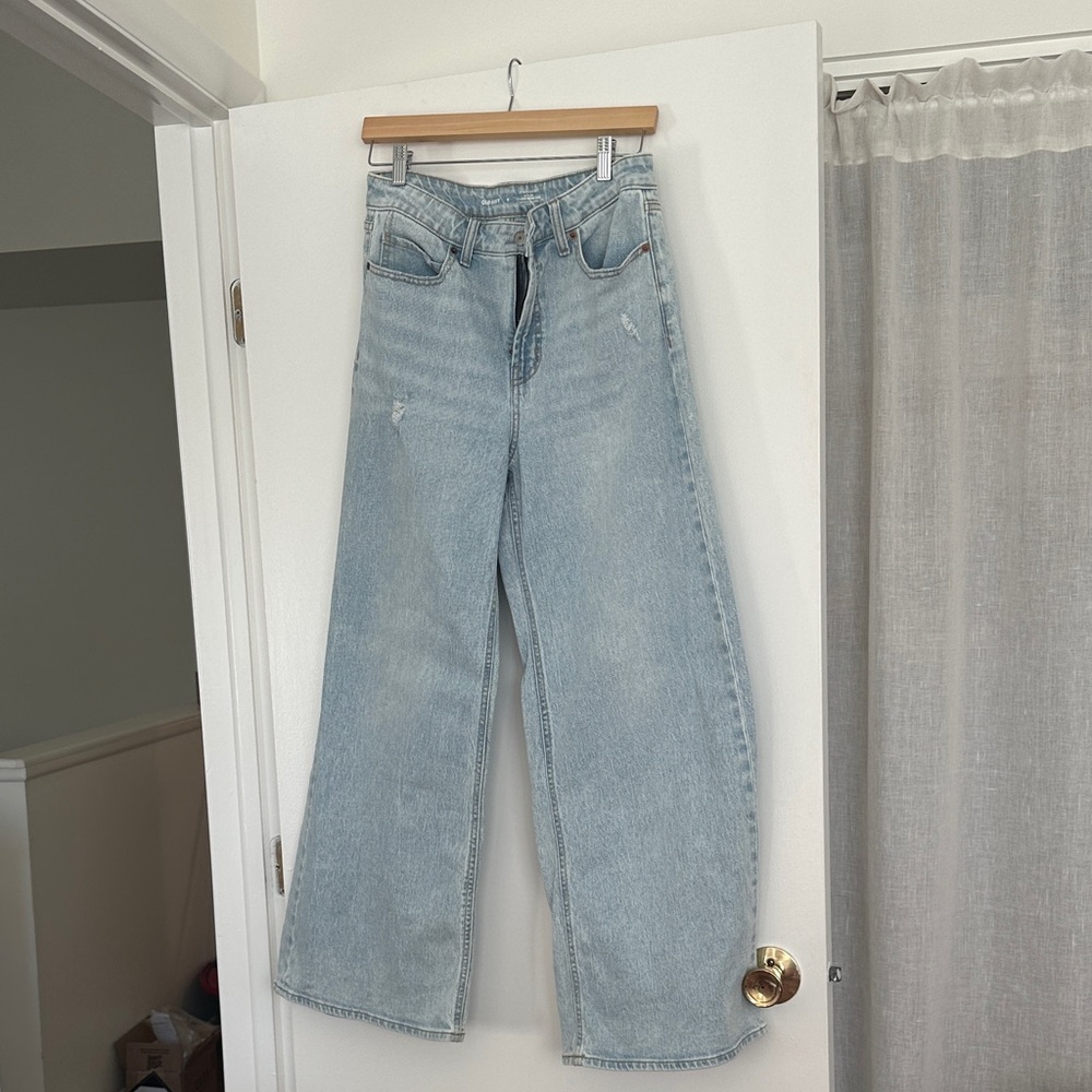 Old Navy Sky Hi A Line Wide Leg Jeans